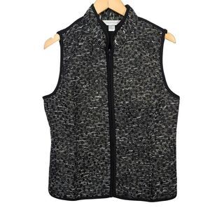 Christopher & Banks Black and Grey Vest